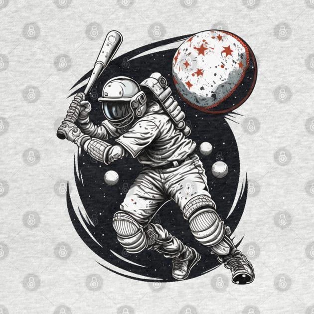 Baseball Astronaut #1 by Chromatic Fusion Studio